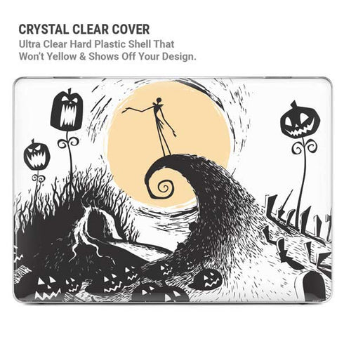 Disney The Nightmare Before Christmas Jack on Spiral Hill Art MacBook Cases